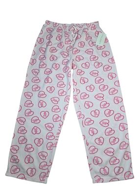 NWT Bali Studios Breast Cancer Awareness Fleece Pants Pajamas Women's XL Pink